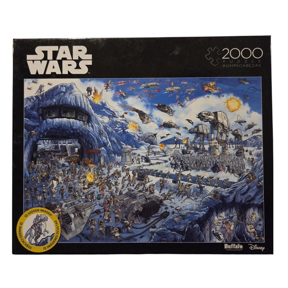 Buffalo Games Star Wars Search Inside Battle Of Hoth 2000 pc Jigsaw Puzzle - New
